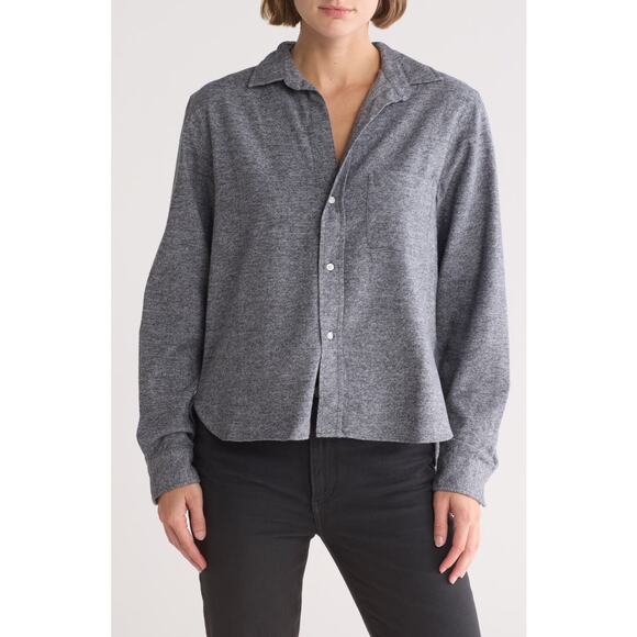 Frank & Eileen Tops - Frank & Eileen Women's Silvio Soft Button-Up Shirt Heather Gray Size M NWOT